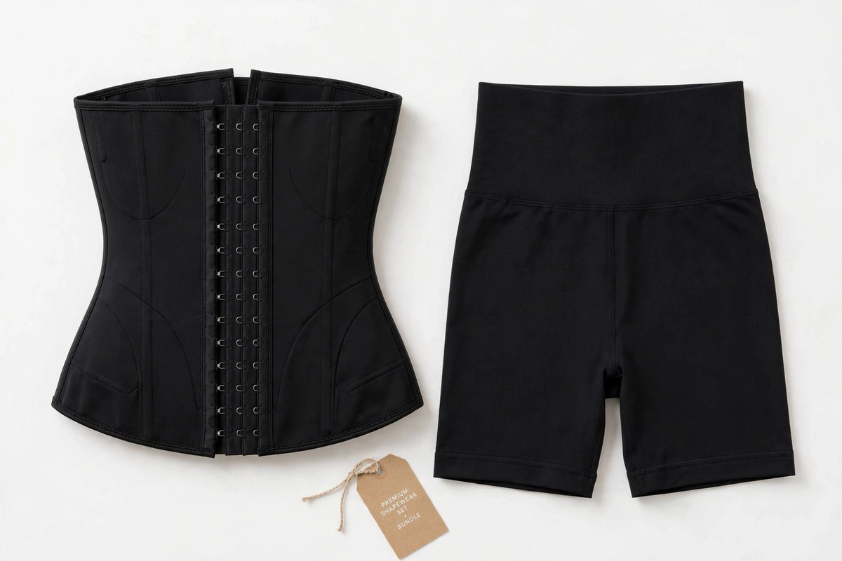 WAIST TRAINER + SEAMLESS GYM SHORTS