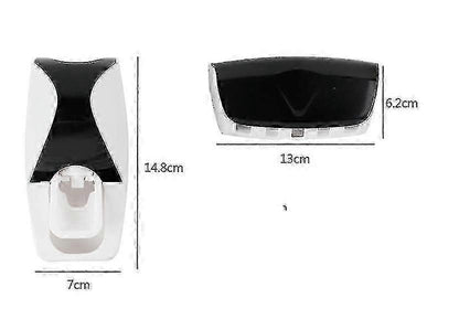 2-Piece Toothpaste Dispenser and Squeezer Set - Bathroom Organiser Kit