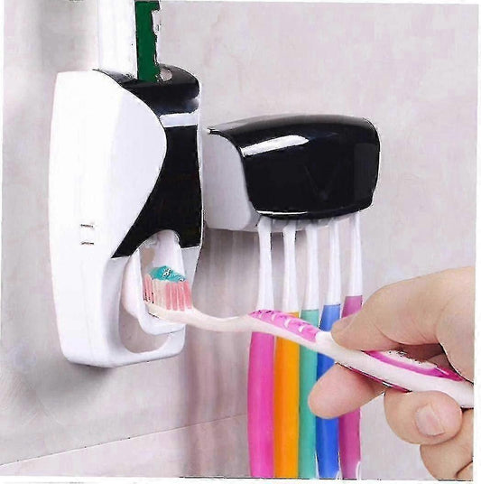 2-Piece Toothpaste Dispenser and Squeezer Set - Bathroom Organiser Kit