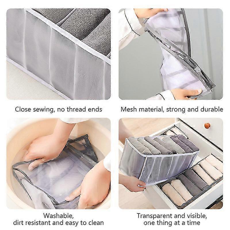 Closet Organisers 7 Grid Underwear Storage Organiser