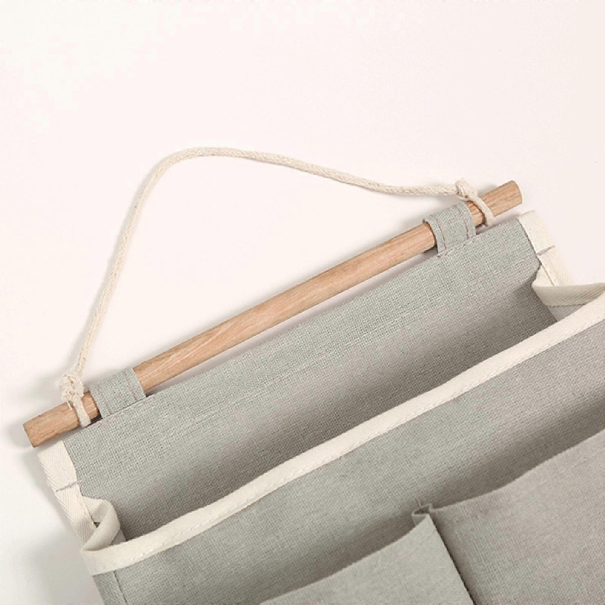 Multipurpose Hanging Storage Bag Practical and Functional Hangings Pocket Foldable Wall Organizer Closet Organisers Light Grey