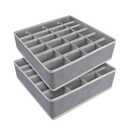 2 Pcs Drawer Organisers, Foldable Drawer Dividers Wardrobe Organisers Closet Organisers Storage Box