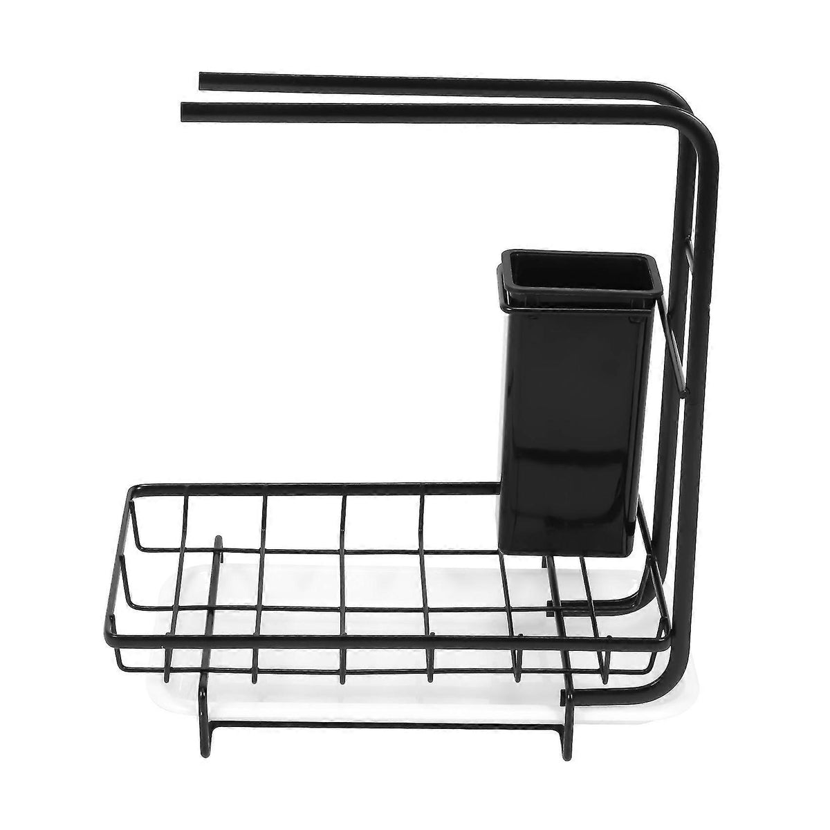 Sink Organiser Sink Kitchen Stainless Steel Storage & Organisation Sponge Holder With Tray, Kitchen